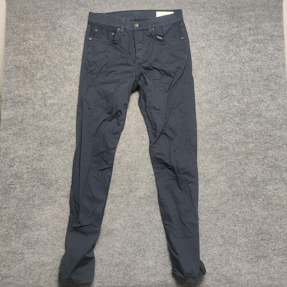 Rag & Bone Standard Issue Jeans Mens 32x30 Blue Dark Wash Classic Denim Pants